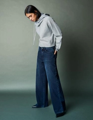 Bershka Джинсы с широкими штанинами