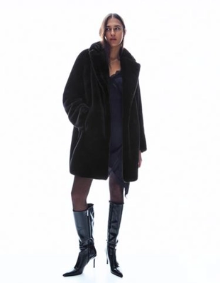 Bershka Пальто из искусственного меха