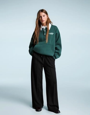 Широкие брюки из мягкой ткани