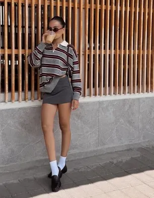 Свитер с воротником поло- Заказать в России