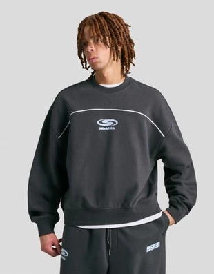 Bershka Худи геометрического кроя с принтом купить с доставкой.