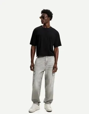 Джинсы карго свободного кроя- Заказать в России