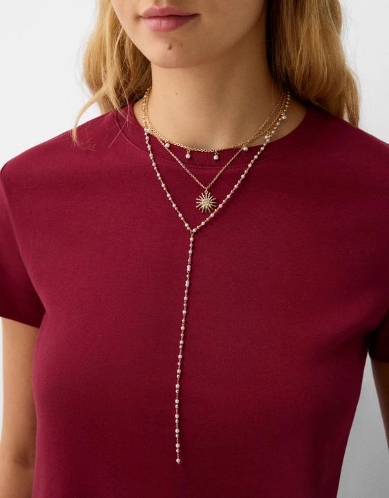 Набор из трех ожерелий с подвесками- Заказать в России