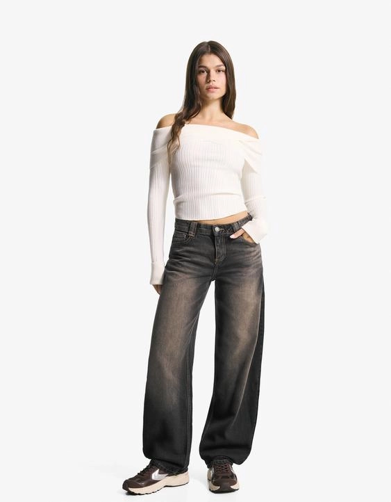 Bershka Джинсы-бананы
