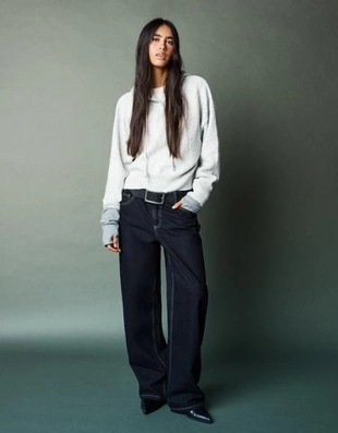 Bershka Джинсы BARREL свободного кроя