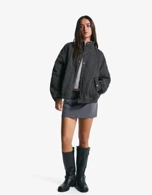 Куртка с эффектом потертости- Заказать в России