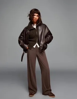 Брюки с широкими штанинами- Заказать в России