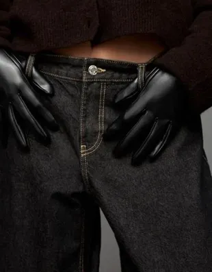 Перчатки из искусственной кожи