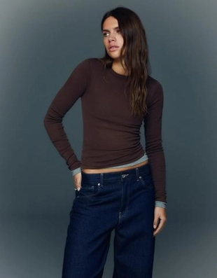 Bershka Топ с длинными рукавами