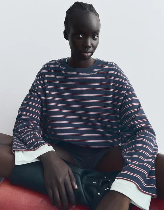 Лонгслив с принтом- Заказать в России