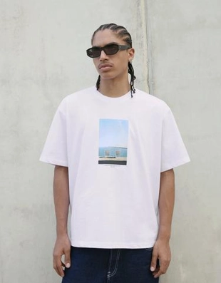 Bershka Футболка с короткими рукавами и принтом