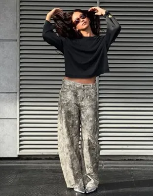 Лонгслив с принтом- Заказать в России