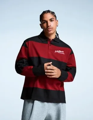 Поло из мягкой ткани с принтом «кошмар на улице вязов»