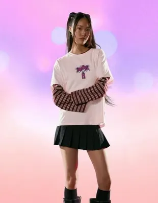 Футболка KPOP DEMON HUNTERS HUNTR/X с короткими рукавами и принтом