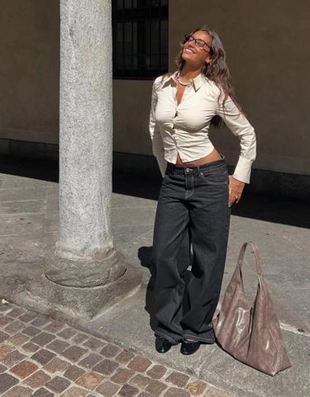 Bershka Джинсы в стиле бойфренд купить с доставкой.