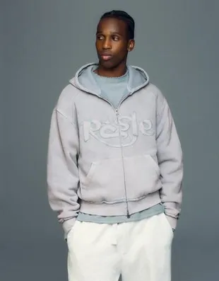 Худи на молнии с вышивкой- Заказать в России