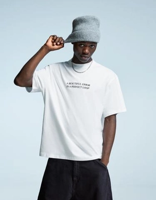 Bershka Футболка с короткими рукавами и принтом