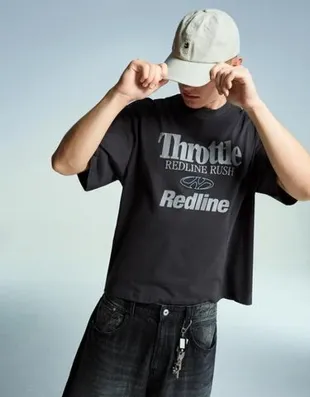 Футболка с короткими рукавами и принтом- Заказать в России