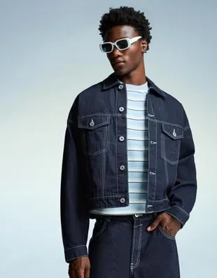 Джинсовая куртка-тракер