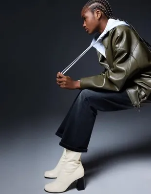 Ботильоны на толстом каблуке- Заказать в России