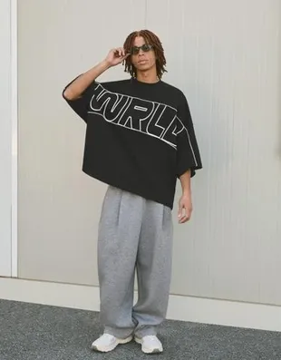 Футболка с короткими рукавами и принтом- Заказать в России