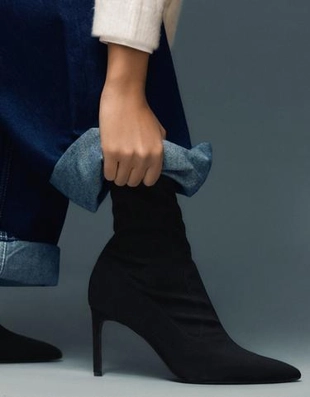 Bershka Облегающие ботильоны на каблуке