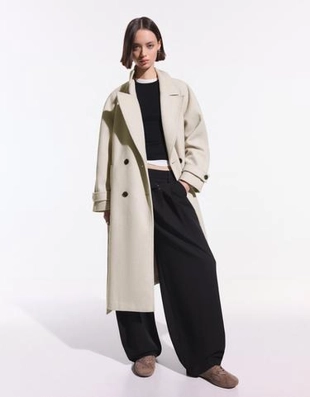 Bershka Тренч из мягкой ткани с поясом купить с доставкой.