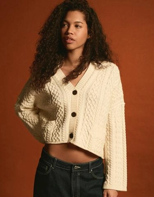 Bershka Кардиган в стиле рустик с косами