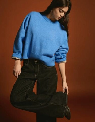 Bershka Свитер оверсайз с рифленым низом