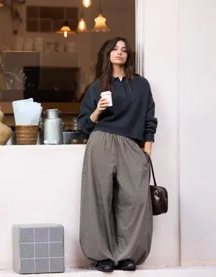 Брюки-блумеры из поплина