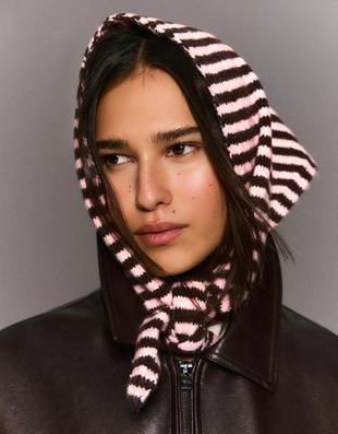 Bershka Платок с принтом в горошек