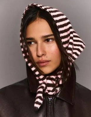 Платок с принтом в горошек- Заказать в России