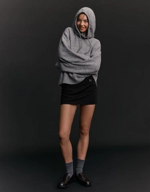 Bershka Юбка-шорты мини с пряжкой купить с доставкой.