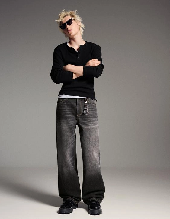 Bershka Джинсы объемного свободного кроя