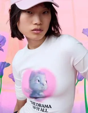 Футболка с короткими рукавами и принтом BIBBLE- Заказать в России