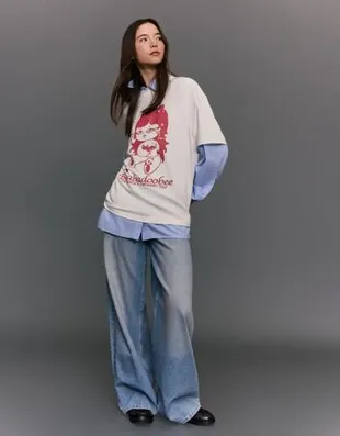 Футболка с короткими рукавами и принтом BEABADOOBEE