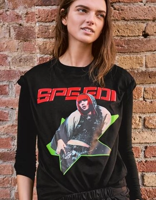 Bershka Футболка LISA SPEEDI с короткими рукавами и принтом купить с доставкой.