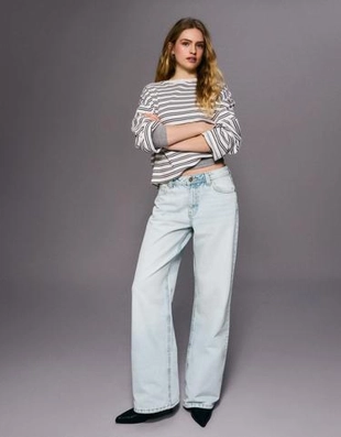 Bershka Джинсы свободного кроя со средней посадкой купить с доставкой.