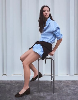 Bershka Балетки на каблуке