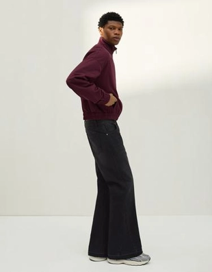 Bershka Расклешенные джинсы прямого кроя