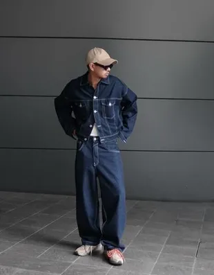 Джинсы объемного свободного кроя- Заказать в России