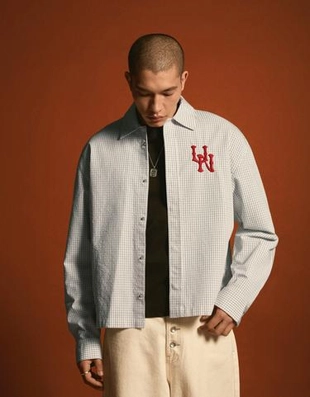 Bershka Рубашка свободного кроя с длинными рукавами и вышивкой купить с доставкой.