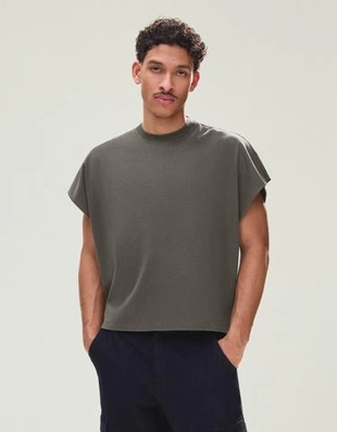 Bershka Майка оверсайз с принтом купить с доставкой.