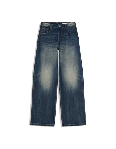 Джинсы-бойфренды с низкой посадкой и вышивкой- Заказать в России