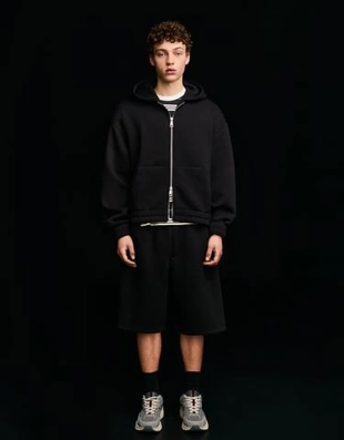 Bershka Шорты оверсайз из плотной синтетической ткани