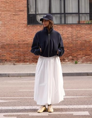 Bershka Юбка миди объемного кроя