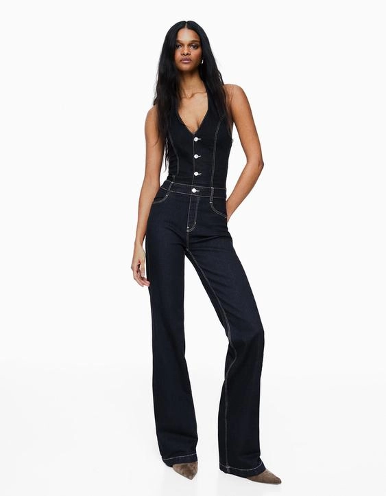 Bershka Джинсовый комбинезон