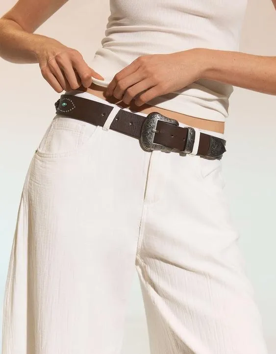 Ремень со стразами