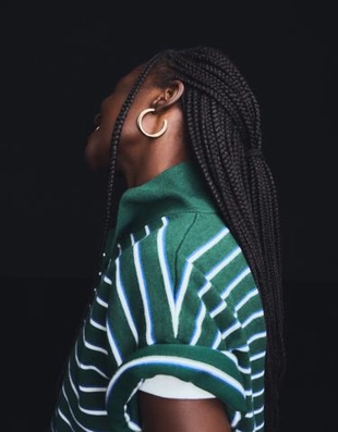 Bershka Набор из 3 пар плетеных серег-колец