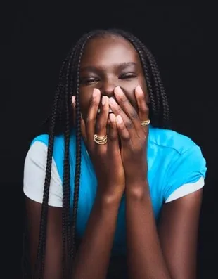 Bershka Набор из 9 колец со стразами